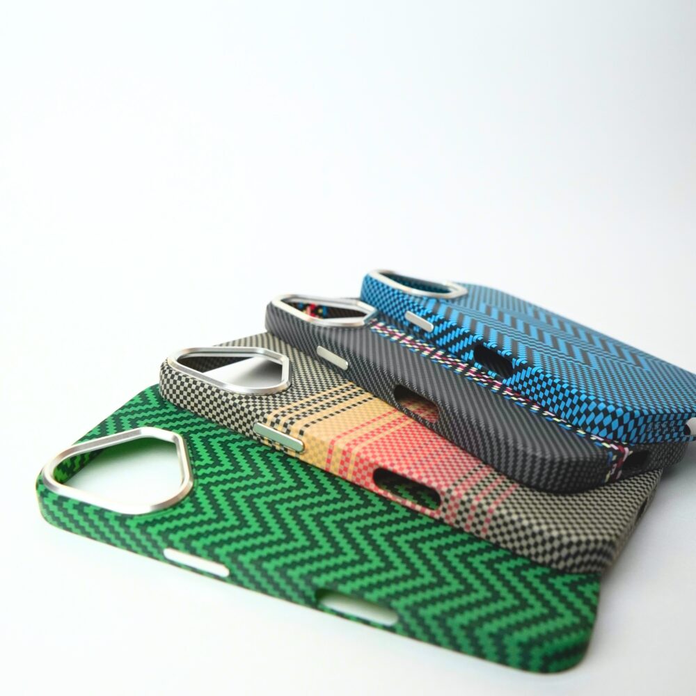 FeatherShell Ultra Slim iPhone Case | Lightweight Polycarbonate Back Cover | PixelZag Blue | Thin Minimalist Case for iPhone 16 - Image 2