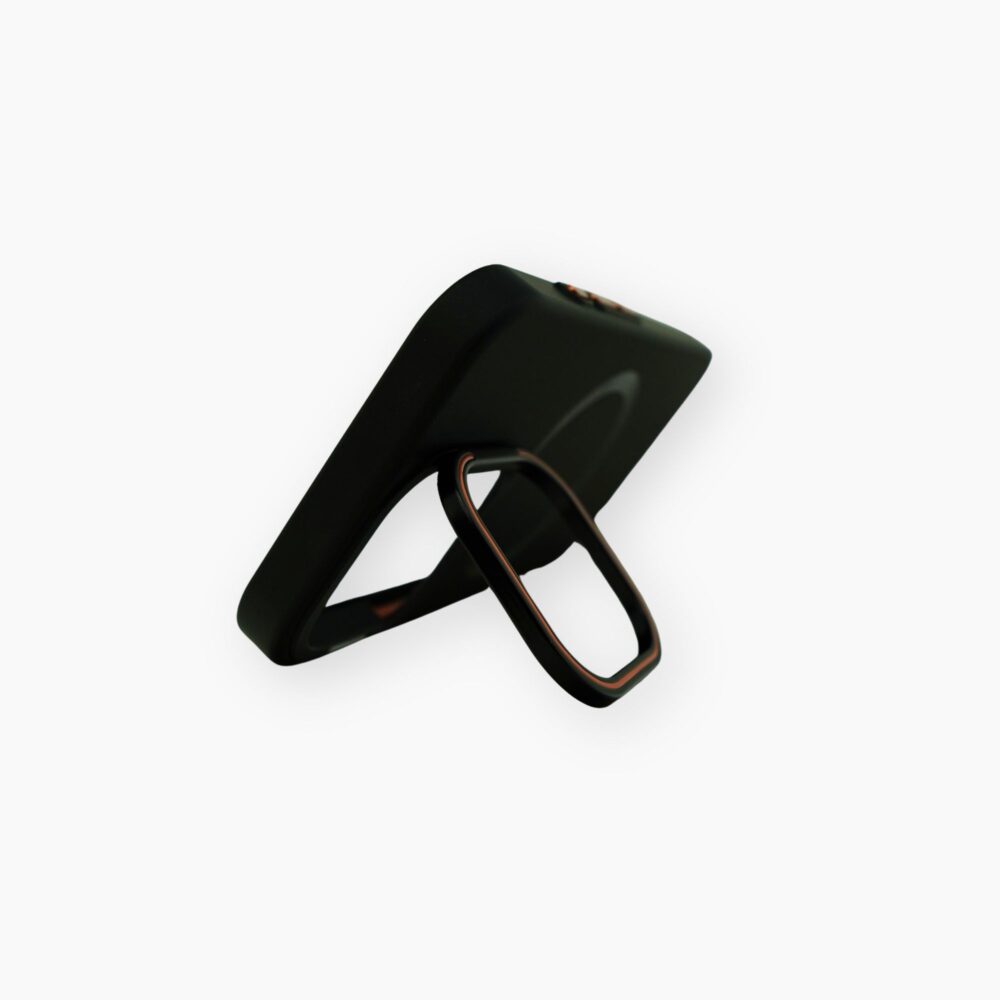 Premium Matte Black & Orange  MagSafe iPhone 16 Pro Case With Lens Protector - Image 2